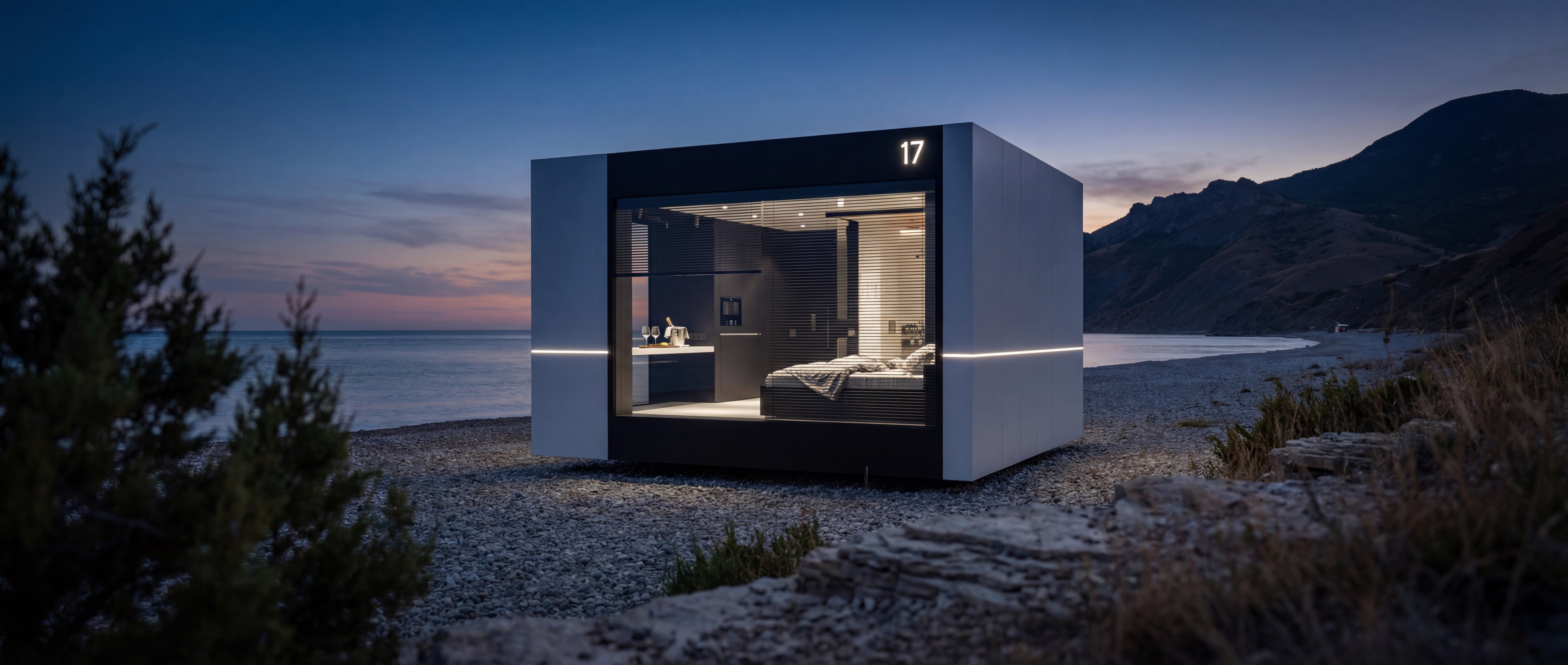 Лэндер Гиперборея на пляже в Крыму