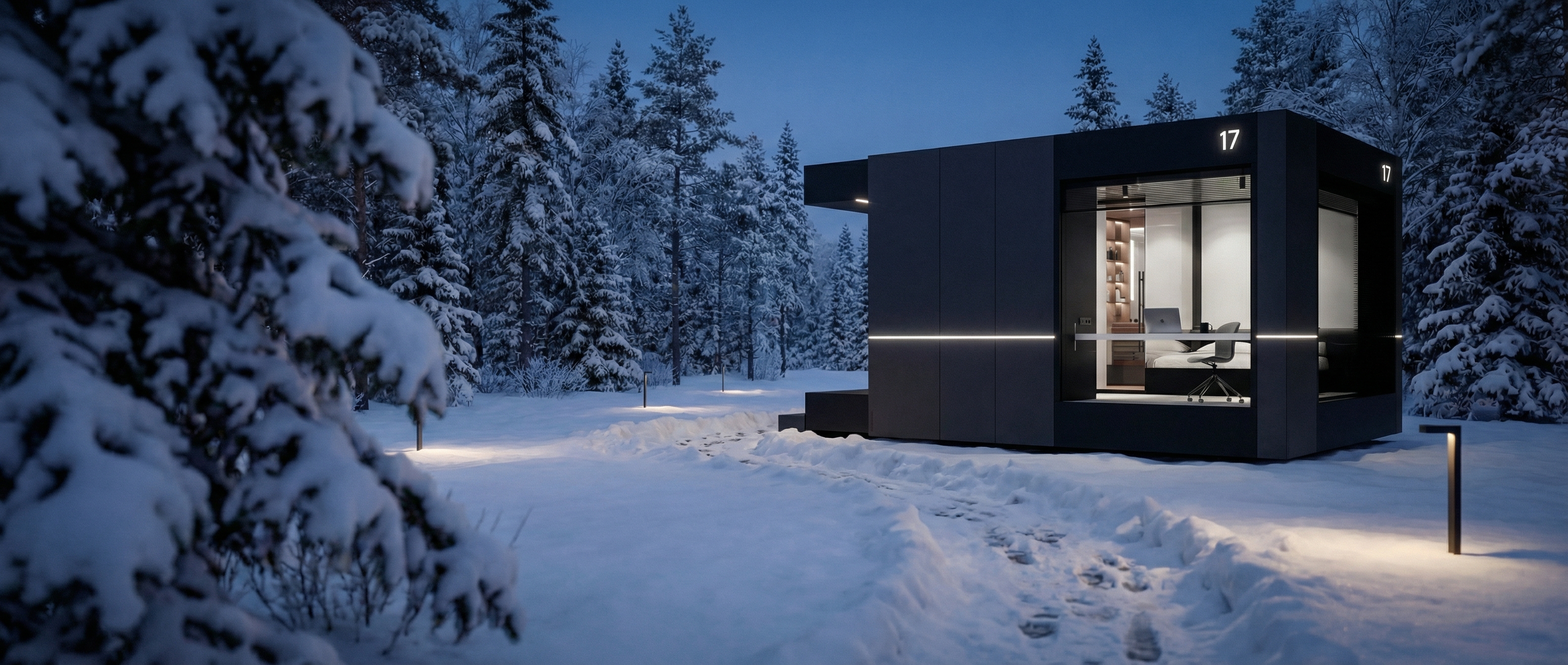 Лэндер Гиперборея в еловых посадках Прионежского района