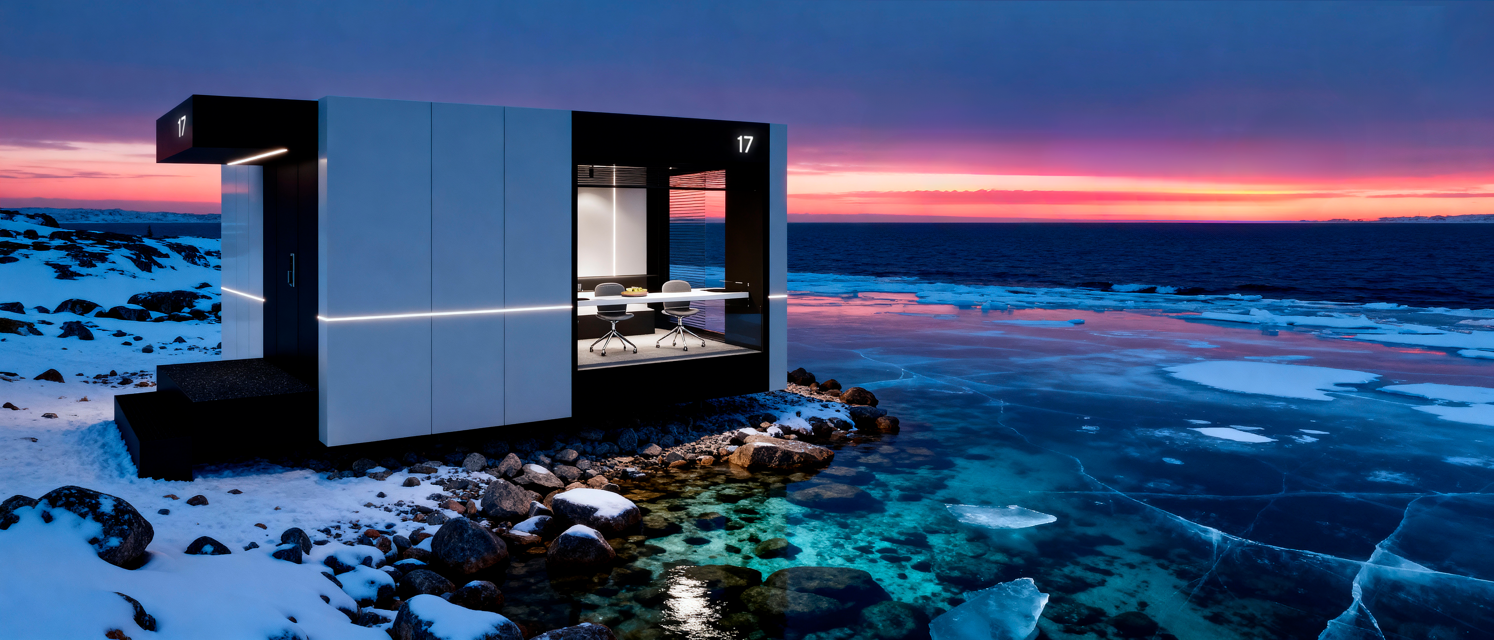 Лэндер Гиперборея на побережье Баренцева моря